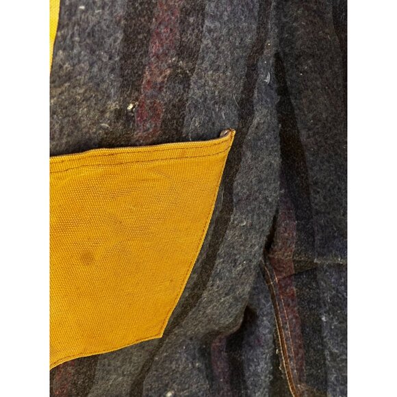 Carhartt Chore Coat Tan Mens Workwear Heavy Duty Canvas Blanket Lined Jacket - Picture 9 of 15